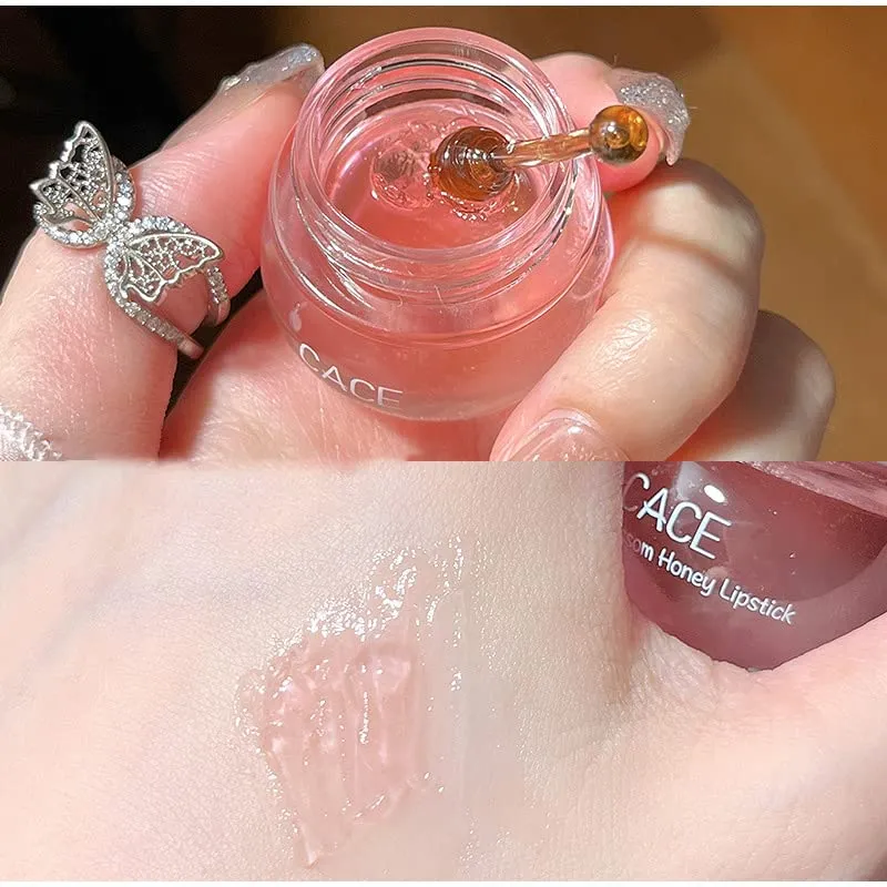 2 Bottles Sakura & Honey Lip Balm, Day & Night Repair Deep Moisture and Fade Lip Lines, Rich in Vitamin E & Cherry Blossom Extract Beeswax Essence Natural Lip Enhancer Care Sleeping Lip Mask