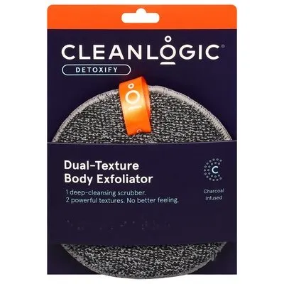 Cleanlogic Detox Charcoal Dual Texture 1 CT [UNFI #69194] T
