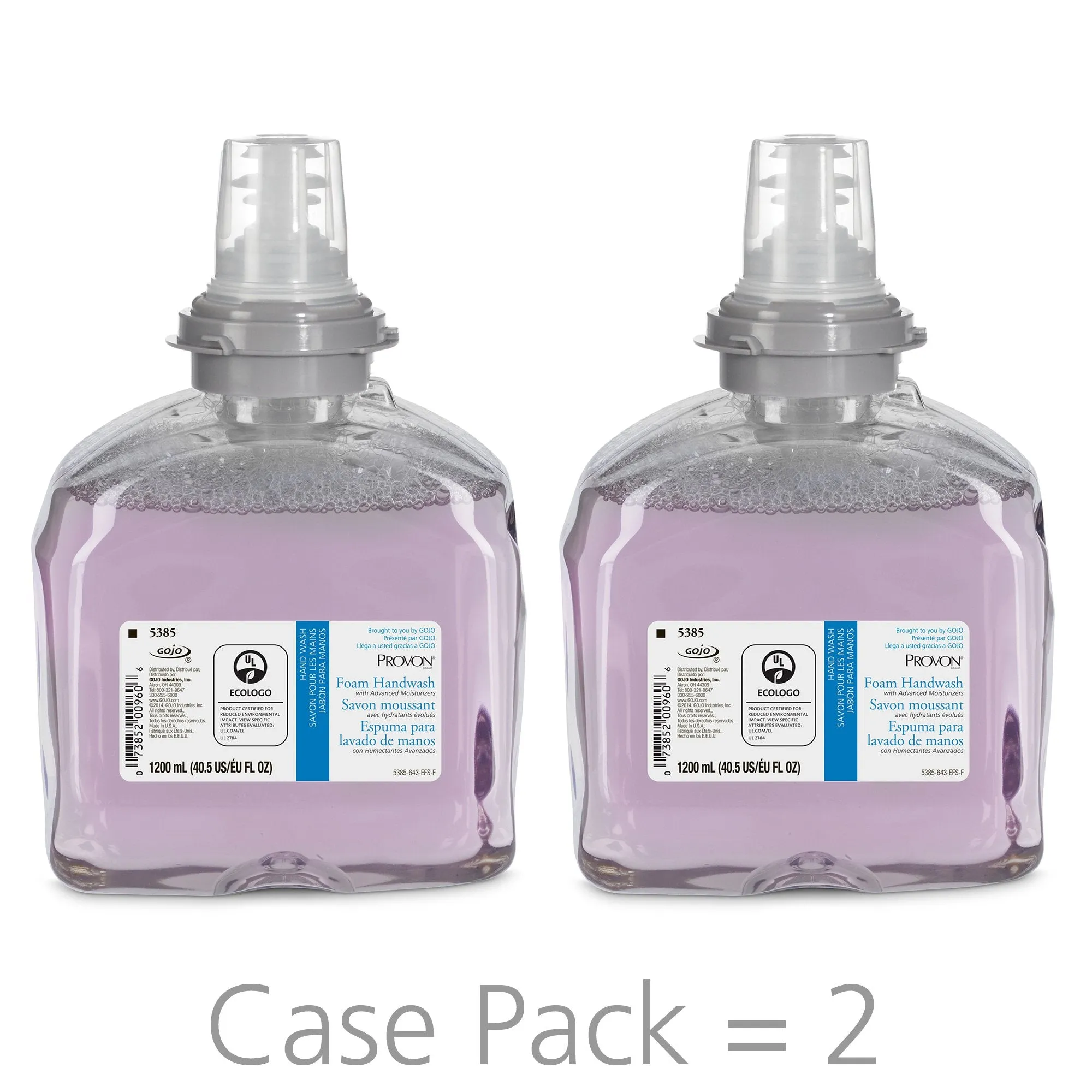 GOJO Provon Foaming Handwash, 1,200 mL Dispenser, Refill Bottle, Cranberry Scent