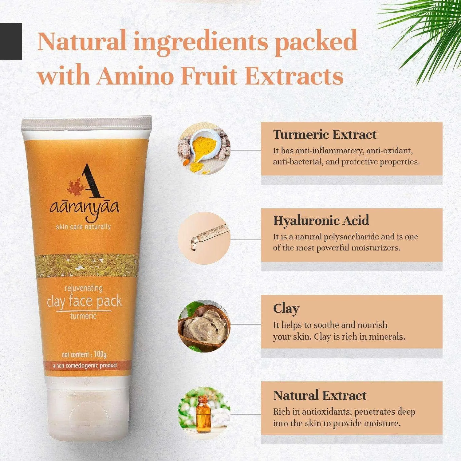 Rejuvenating Clay Face Pack with Turmeric